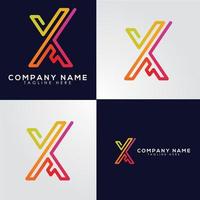 x letterlogo, verlooplogo, modern logo vector