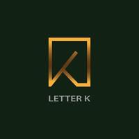 letter k-logo voor initiaal. vectorillustratie. vector