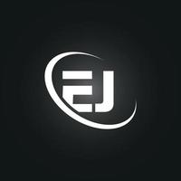 ej letter logo gratis vector sjabloon
