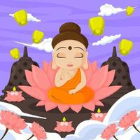 gelukkige vesak-dagviering vector