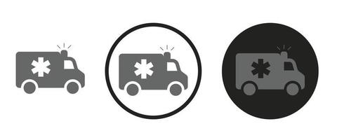 ambulance icoon. web icon set .vector afbeelding vector