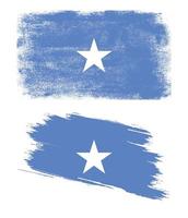 vlag van somalië met grungetextuur vector