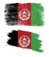 vlag van afghanistan in grunge-stijl vector