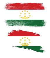 vlag van tadzjikistan in grunge-stijl vector