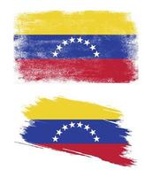 vlag van venezuela in grunge-stijl vector