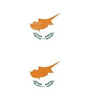 cyprus vlag met grunge textuur vector