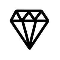 diamant charme steen handgetekende organische lijn doodle vector