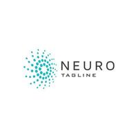 neuro of neuron logo pictogram ontwerp sjabloon platte vector