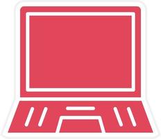 laptop pictogramstijl vector