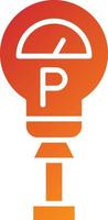 parkeermeter pictogramstijl vector