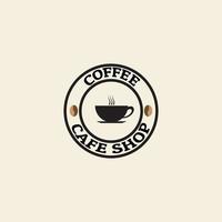 logo vintage koffie café ontwerp retro vector stempel thee kunst set vintage retro koffie badges en labels logo vintage koffie café ontwerp retro vector