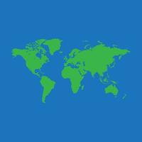 wereldkaart logo sjabloon vector pictogram ontwerp illustratie