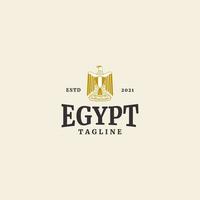 egypte pictogram vlag onafhankelijkheidsdag logo sjabloon vector symbool illustratie ontwerp