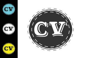 cv brief nieuw logo en pictogram ontwerpsjabloon vector