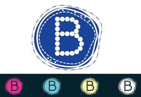 b letter nieuw logo en pictogramontwerp vector