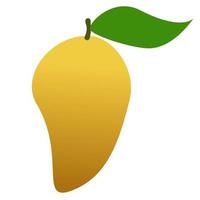 gele mango geïsoleerd. vector