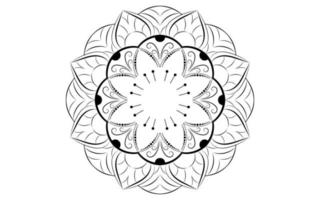 mandala bloemmotief, vintage decoratieve elementen vector