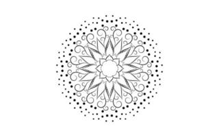 mandala bloemmotief, vintage decoratieve elementen vector