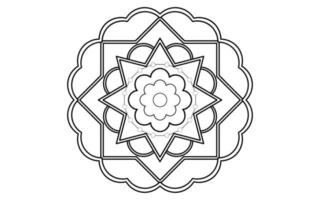 mandala bloemmotief, vintage decoratieve elementen vector