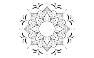 mandala bloemmotief, vintage decoratieve elementen vector