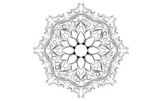 mandala bloemmotief, vintage decoratieve elementen vector