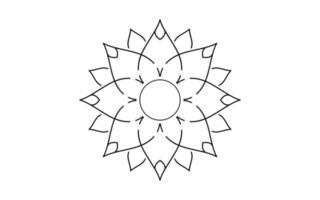 mandala bloemmotief, vintage decoratieve elementen vector