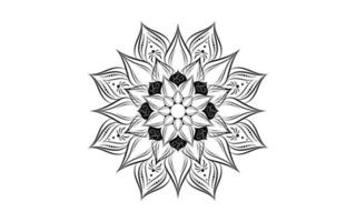 mandala bloemmotief, vintage decoratieve elementen vector