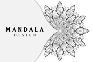 mandala-ontwerp voor kleurboeken. decoratieve ronde ornamenten. mandala-ontwerp voor kleurplaat vector