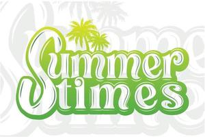 zomertijd typografie t-shirtontwerp vector