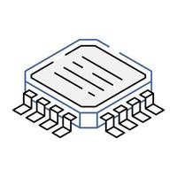 ic-pictogram ontworpen in isometrische stijl vector