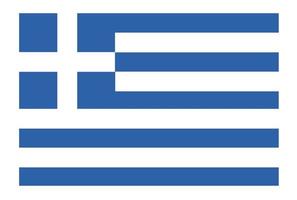 vlag van grecece.official verhoudingsdimensie en kleuren. vector illustratie