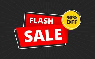 flash sale korting tag en label promotie achtergrond vector