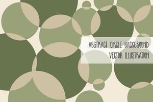 abstracte cirkel pastel groene achtergrondkleur, vectorillustratie. vector