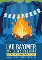 fijne lag ba omer dag vector