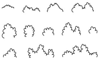 struiklijn, struiktekeningachtergrond vector