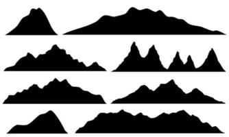 berg silhouet vector