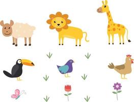 schattige dieren cartoon afbeelding vector