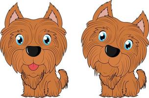 schattige yoranian hond cartoon afbeelding vector