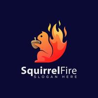 geweldige eekhoorn brand logo vector ontwerpsjabloon