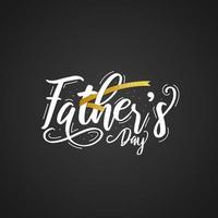 vectorillustratie van gelukkige vaders dag kalligrafie kaart. vector