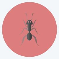 pictogram mier 1. geschikt voor dier symbool. vlakke stijl. eenvoudig ontwerp bewerkbaar. ontwerp sjabloon vector. eenvoudige symboolillustratie vector