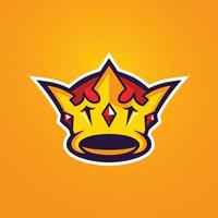 crown esports-logo sjablonen vector