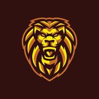 sjablonen voor leeuw esports-logo vector