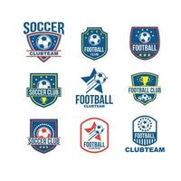 voetbalclub logo set vector