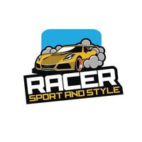 racer logo afbeelding vector
