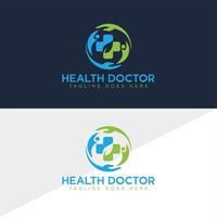 medisch logo, gezondheidszorg logo vector ontwerpsjabloon