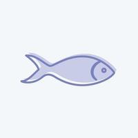 icoon vis. geschikt voor dier symbool. tweekleurige stijl. eenvoudig ontwerp bewerkbaar. ontwerp sjabloon vector. eenvoudige symboolillustratie vector