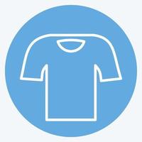 pictogram t-shirt. geschikt voor mannen accessoires symbool. blauwe ogen stijl. eenvoudig ontwerp bewerkbaar. ontwerp sjabloon vector. eenvoudige symboolillustratie vector
