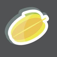 sticker carambola. geschikt voor fruit en groenten symbool. eenvoudig ontwerp bewerkbaar. ontwerp sjabloon vector. eenvoudige symboolillustratie vector