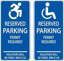 handicap parkeren teken op witte achtergrond vector